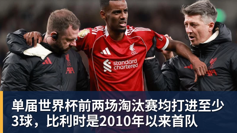 PG电子单届世界杯前两场淘汰赛均打进至少3球,比利时是2010年以来首队